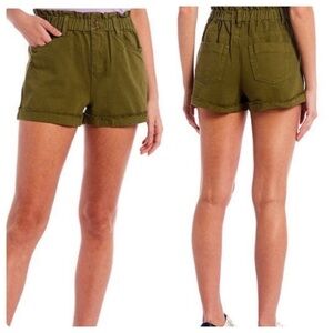 a loves a Army Green Paper Bag Shorts- NWT